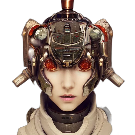 robot, face, mask, weapon transparent PNG cut-out