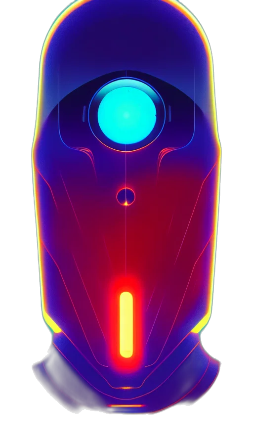 robot, bottle, weapon, car, 3d render, cyberpunk, concept art, vaporwave transparent PNG cut-out