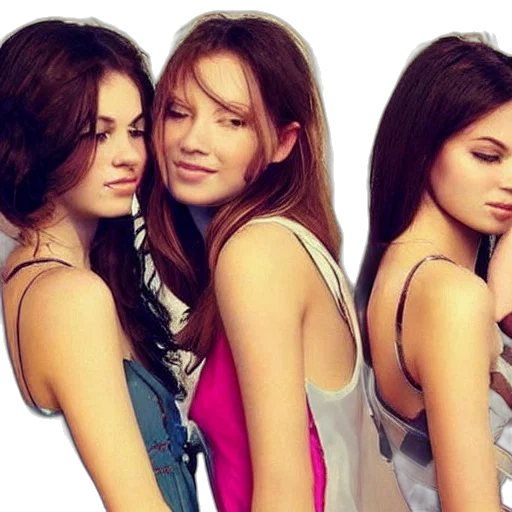 photorealistic, beautiful, girls transparent PNG cut-out