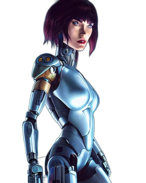 robot, weapon, concept art, cyberpunk transparent PNG cut-out