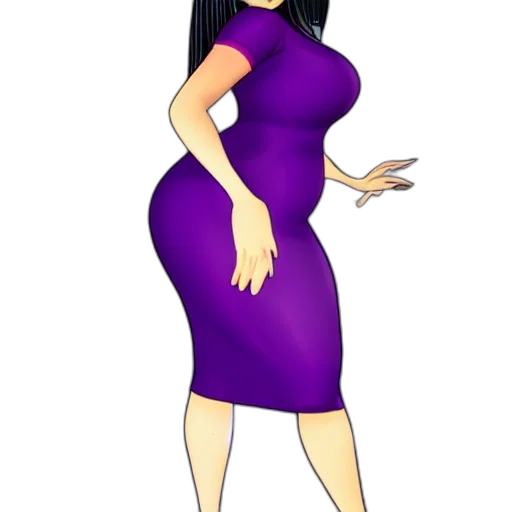 dress, cartoon, concept art, 3d render transparent PNG cut-out