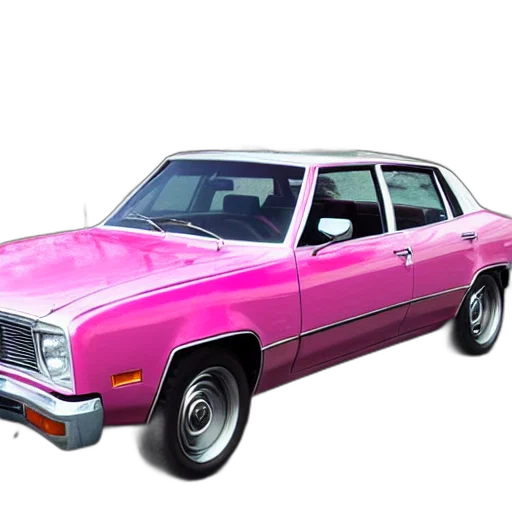 car, vaporwave, photorealistic, 3d render transparent PNG cut-out