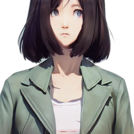 jacket, face, staff, robot transparent PNG cut-out