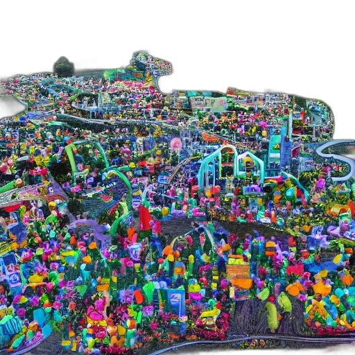 car, robot, crown, building transparent PNG cut-out