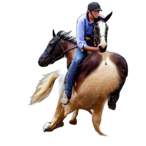animal, hat, staff, photorealistic transparent PNG cut-out