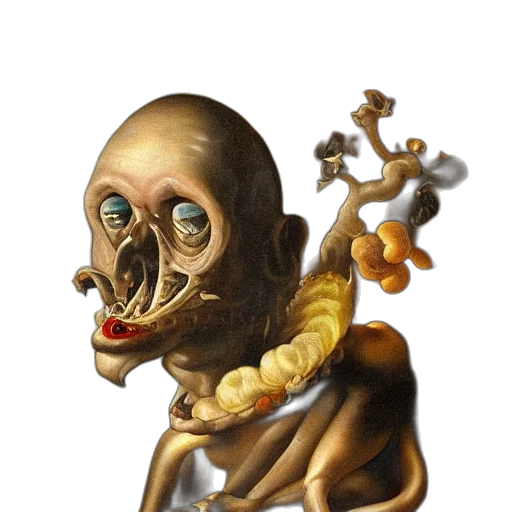 mask, creature, face, staff, concept art, fantasy art, photorealistic, 3d render transparent PNG cut-out
