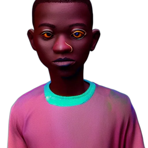 face, robot, creature, mask, 3d render, concept art, photorealistic, cartoon transparent PNG cut-out