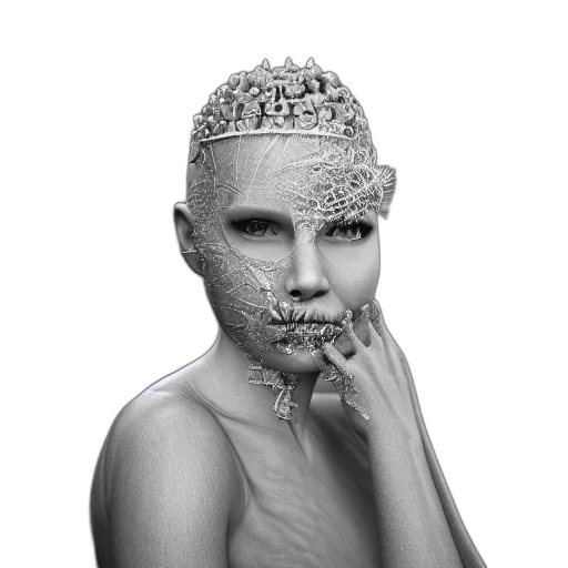 mask, crown, face, jewelry transparent PNG cut-out