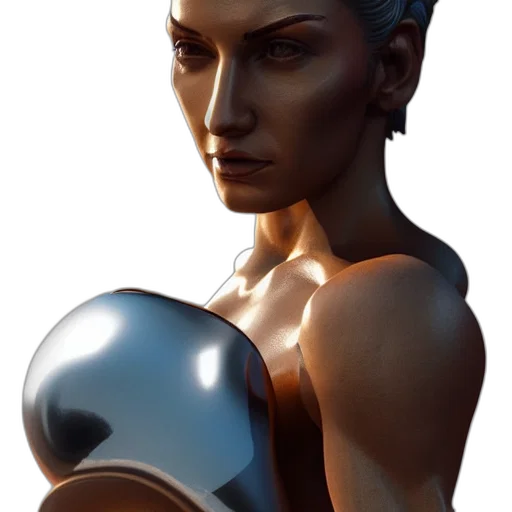 robot, face, mask, jewelry, 3d render, concept art, photorealistic, cyberpunk transparent PNG cut-out