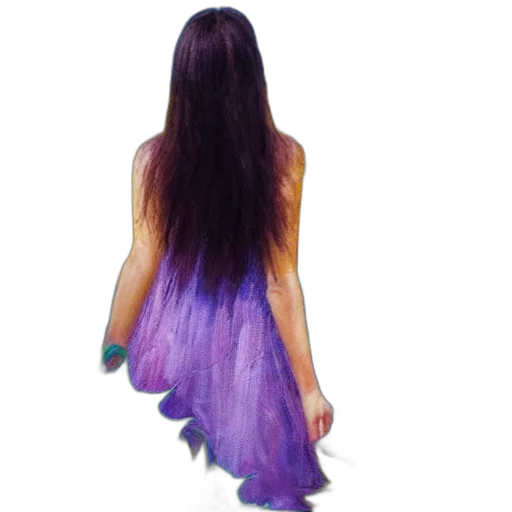 dress, hair, girl, slowly, walking, through, amazing, tall transparent PNG cut-out