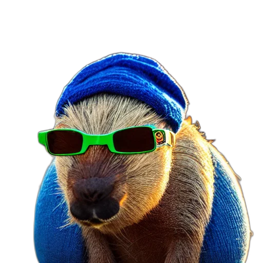 animal, hat, creature, staff transparent PNG cut-out