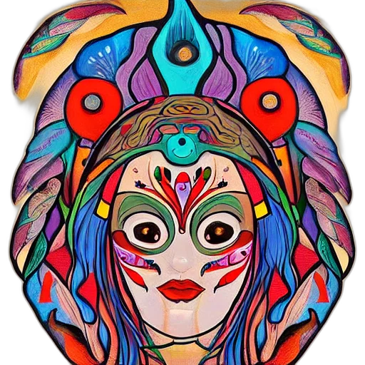 mask, face, jewelry, fantasy art transparent PNG cut-out
