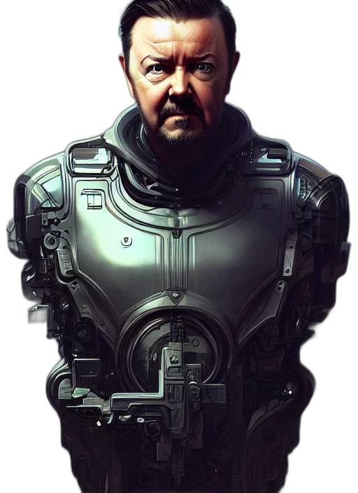 robot, face, jacket, concept art transparent PNG cut-out