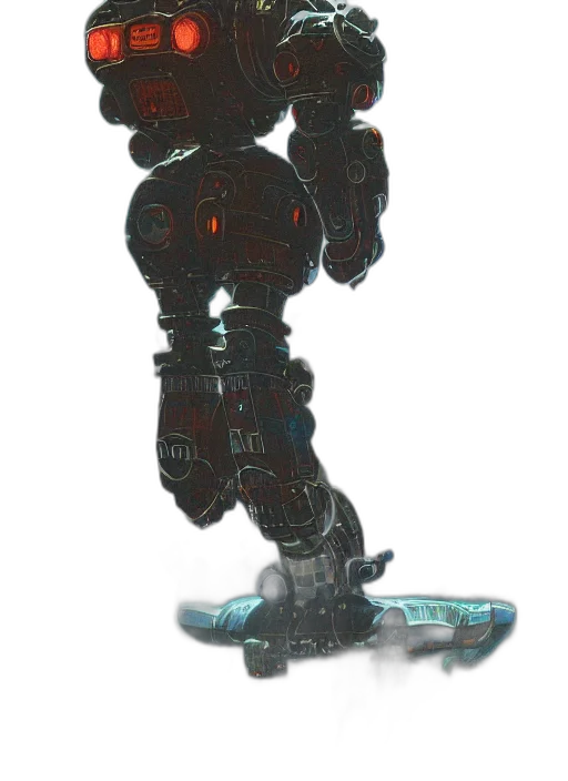 robot, weapon, creature, staff transparent PNG cut-out