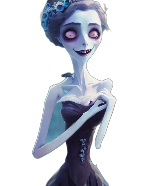 dress, creature, robot, staff transparent PNG cut-out