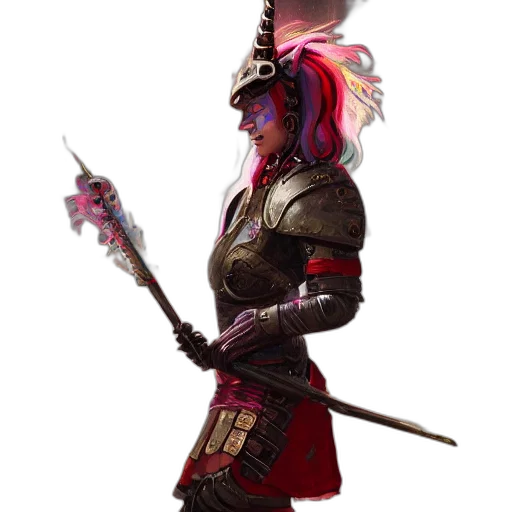 staff, sword, weapon, concept art, fantasy art, cyberpunk, pixel art, red transparent PNG cut-out