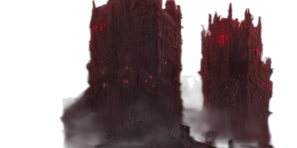 concept art, cyberpunk, fantasy art, comic book art, fog, city street, rain, fire transparent PNG cut-out