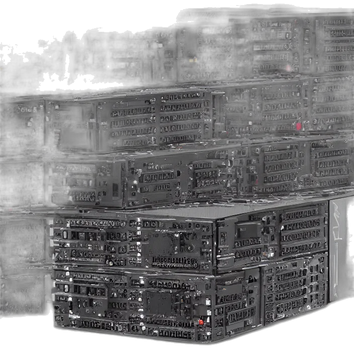 robot, 3d render, concept art, cluster, gpus, highly, detailed, uhd transparent PNG cut-out