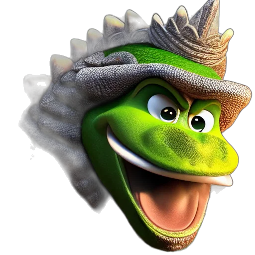 hat, dragon, face, creature transparent PNG cut-out