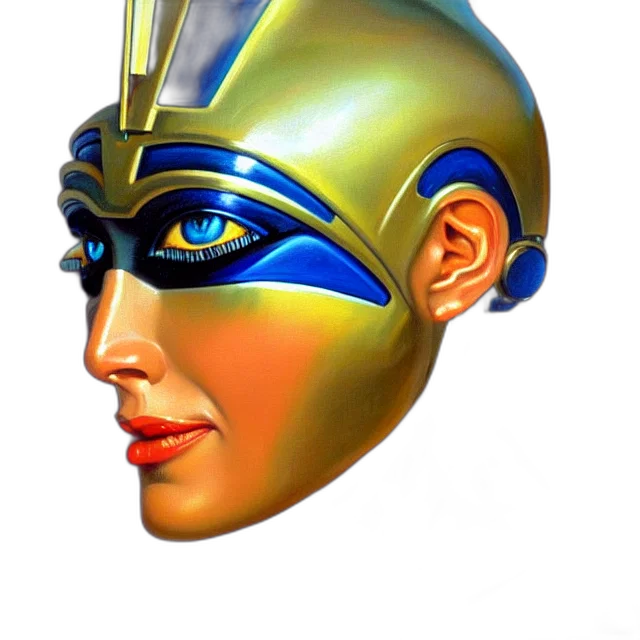 mask, jewelry, face, crown, concept art, photorealistic, fantasy art, comic book art transparent PNG cut-out