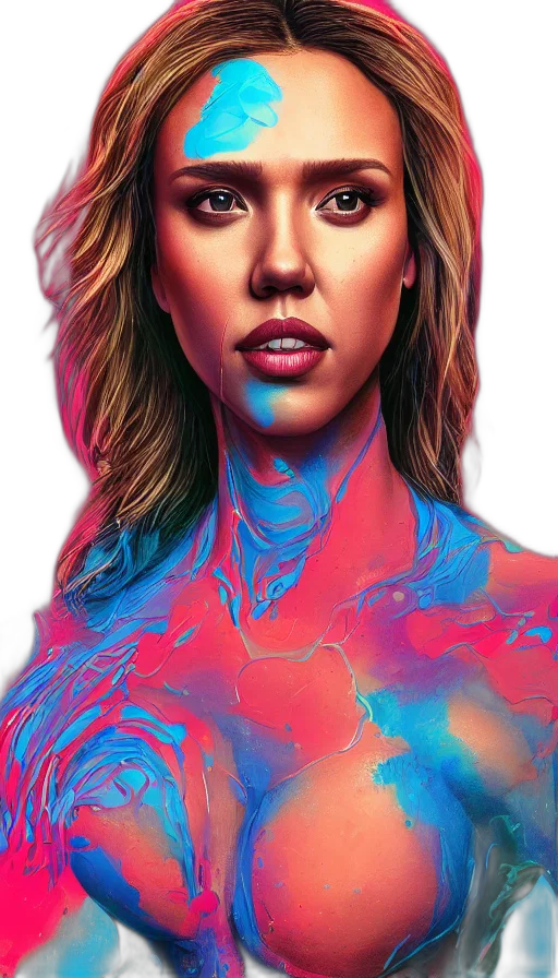 face, hair, mask, photorealistic transparent PNG cut-out