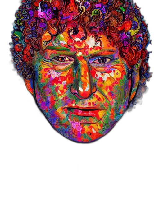 face, mask, crown, hair transparent PNG cut-out
