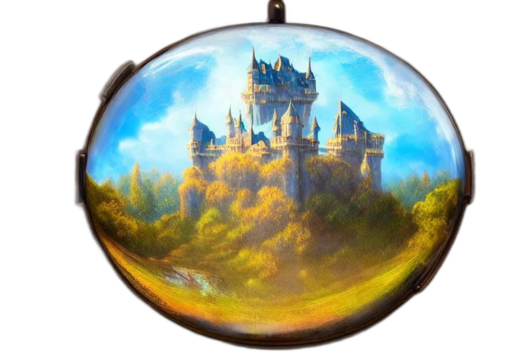 crown, jewelry, staff, fantasy art, oil painting, photorealistic, concept art, underwater transparent PNG cut-out