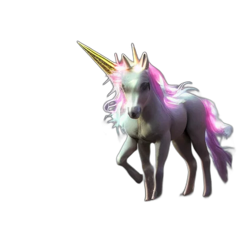 animal, dragon, creature, staff, concept art, vaporwave, 3d render, fantasy art transparent PNG cut-out