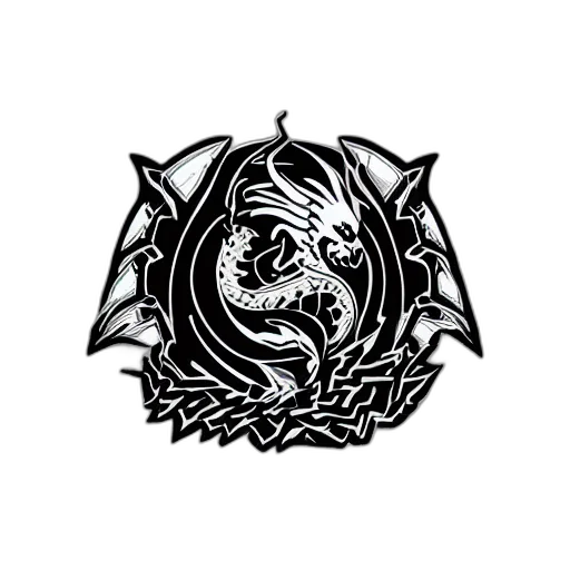 dragon, staff, creature, mask transparent PNG cut-out