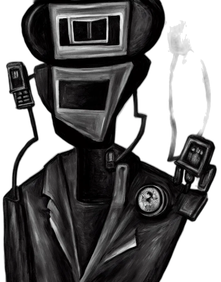robot, mask, staff, face transparent PNG cut-out
