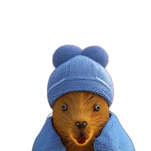 hat, animal, jacket, face, photorealistic, 3d render, oil painting, concept art transparent PNG cut-out
