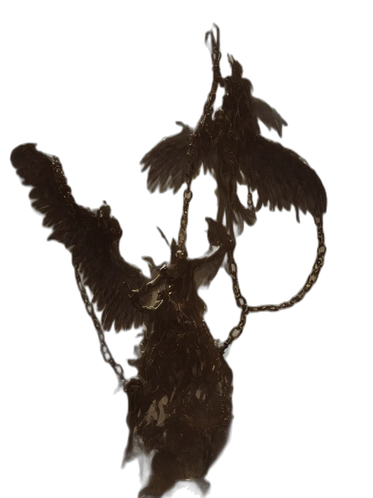 staff, mask, crown, hair transparent PNG cut-out