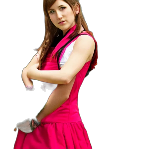 dress, staff, photorealistic, 3d render transparent PNG cut-out
