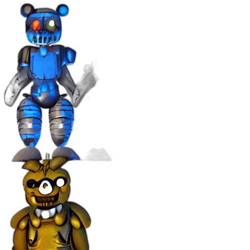 robot, 3d render, concept art, pixel art transparent PNG cut-out