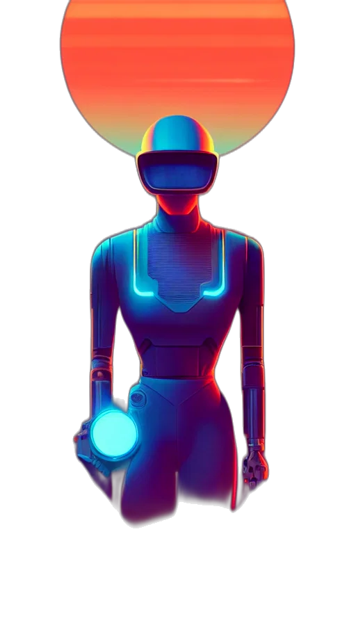 robot, mask, staff, jewelry transparent PNG cut-out