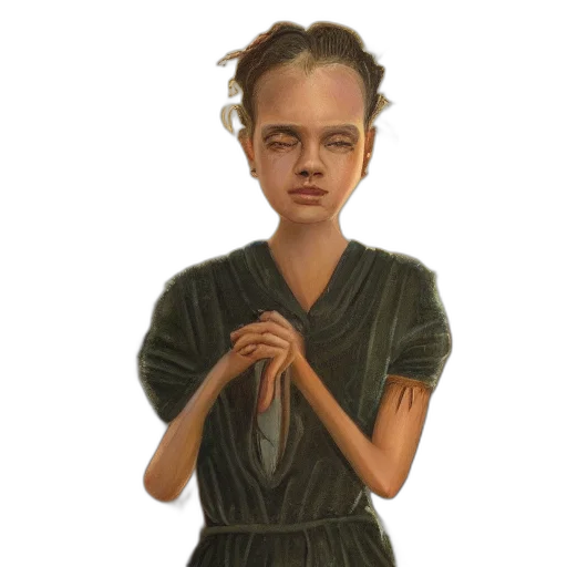 dress, face, staff, mask transparent PNG cut-out