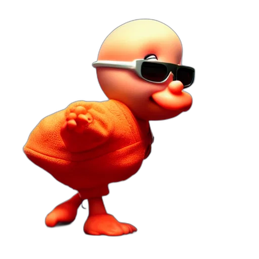 animal, creature, robot, jacket, 3d render, concept art, cartoon, cute transparent PNG cut-out