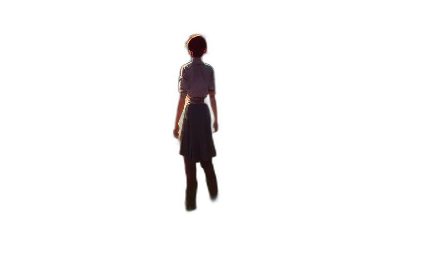 dress, staff, robot, jacket, 3d render, pixel art, concept art, photorealistic transparent PNG cut-out