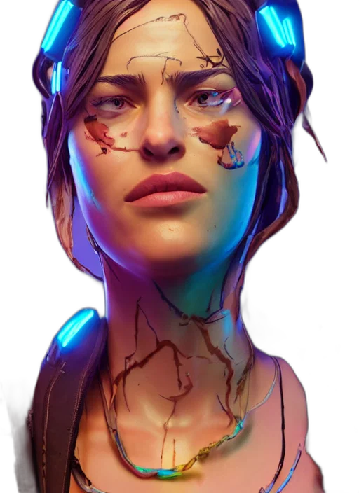 face, mask, robot, creature transparent PNG cut-out
