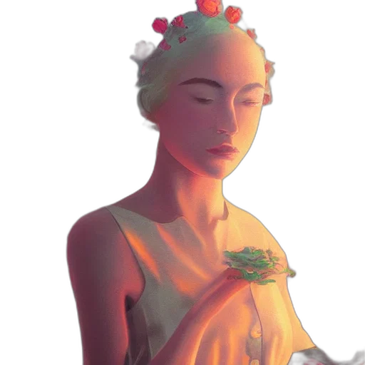 crown, jewelry, flower, dress transparent PNG cut-out