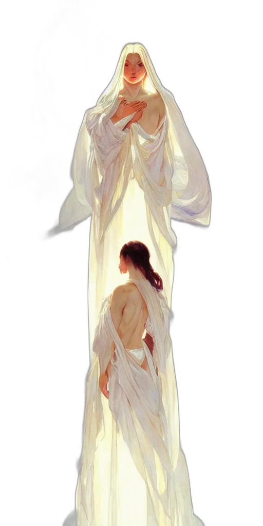 dress, sword, staff, jewelry transparent PNG cut-out