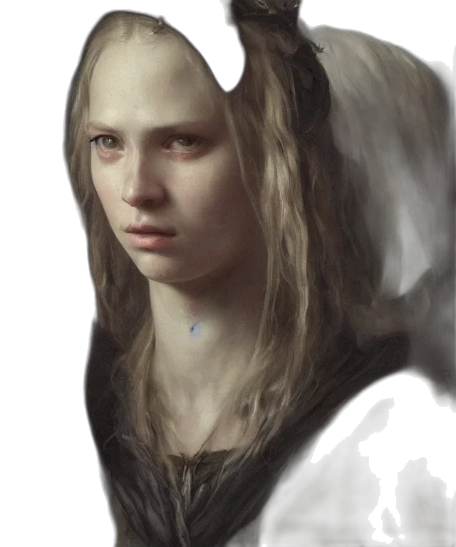 face, dragon, hair, crown transparent PNG cut-out
