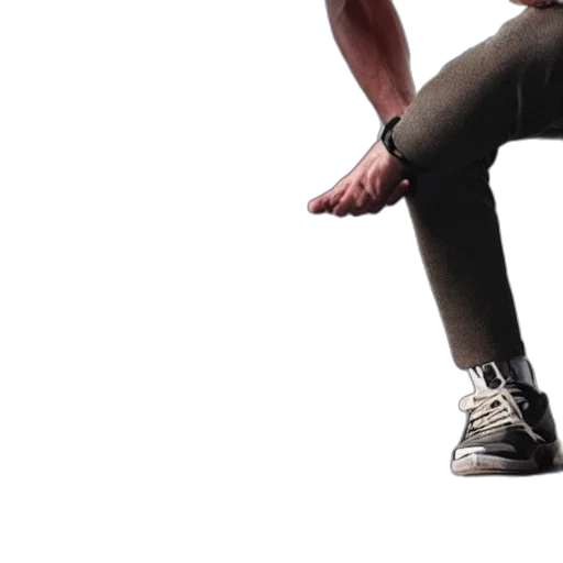 shoes, staff, jacket, furniture, 3d render, photorealistic, monochrome, dark transparent PNG cut-out