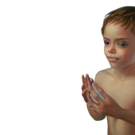 face, photorealistic, oil painting, concept art, 3d render, full, shot, little transparent PNG cut-out