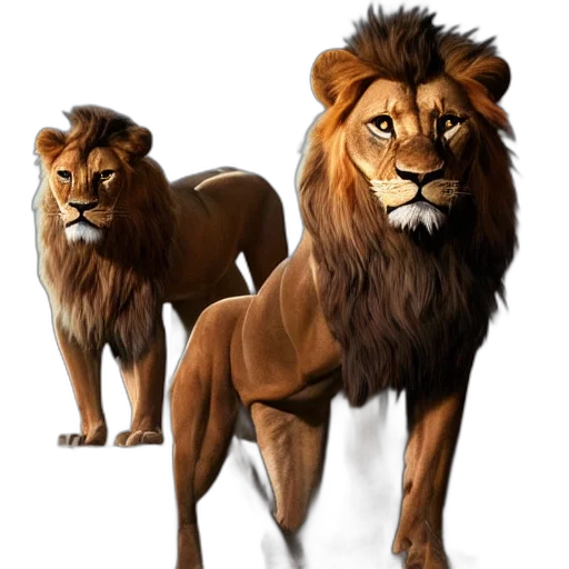 animal, crown, staff, concept art, photorealistic, 3d render, fantasy art, william transparent PNG cut-out