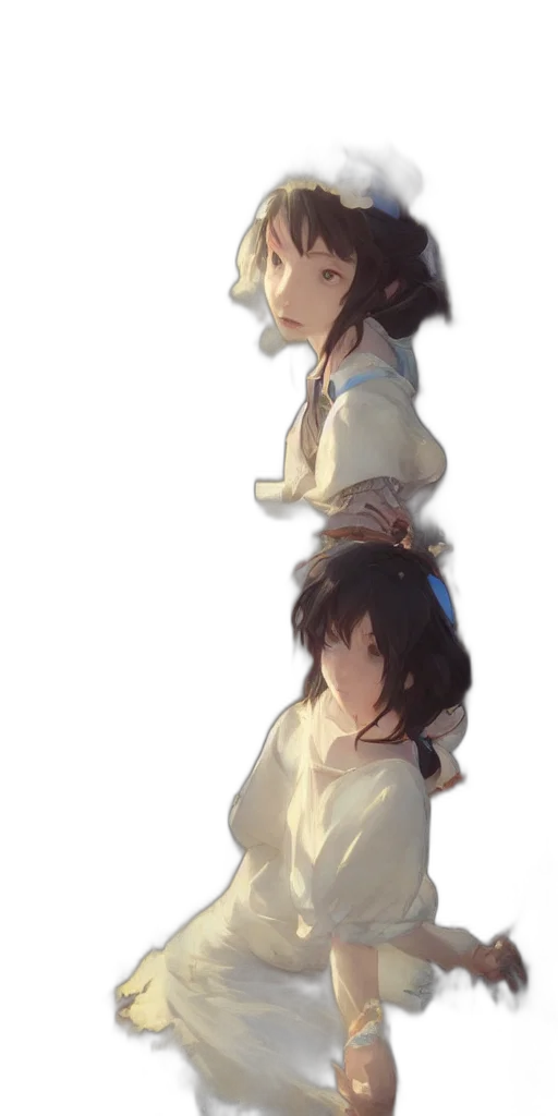 face, crown, jacket, hair, concept art, anime, 3d render, pixel art transparent PNG cut-out