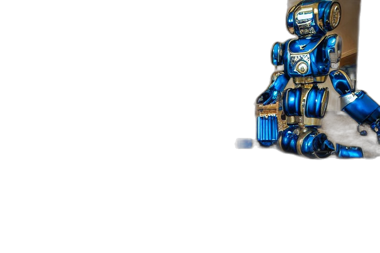 robot, weapon, staff, creature transparent PNG cut-out