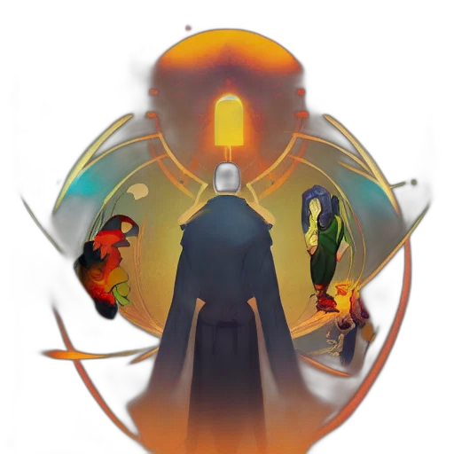 concept art, fantasy art, pixel art, comic book art transparent PNG cut-out