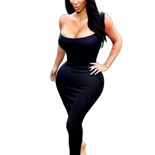 dress, animal, 3d render, cartoon transparent PNG cut-out