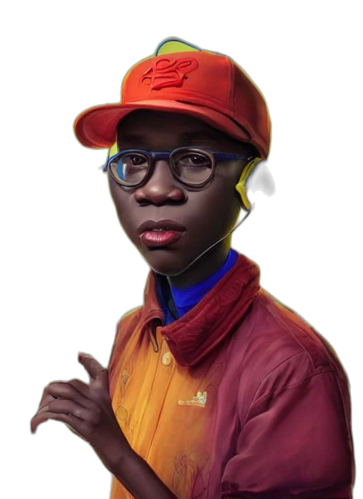hat, face, jacket, staff, photorealistic, concept art, cartoon, fantasy art transparent PNG cut-out